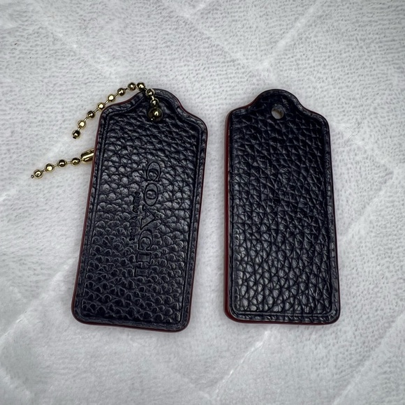 COACH SIGNATURE NAVY DENIM AND PEBBLED LEATHER BACKPACK L1580 F37589 EUC - Picture 15 of 15